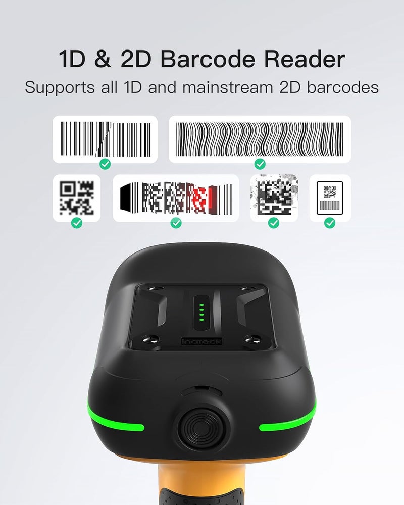 Inateck Industrial Barcode Scanner Bluetooth, 1D 2D QR Code Scanner Wireless with IP67 Waterproof and Dustproof, Handscanner with App & SDK, BCST-75 - Image 4